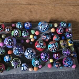 Colorful Hand-Painted Beads